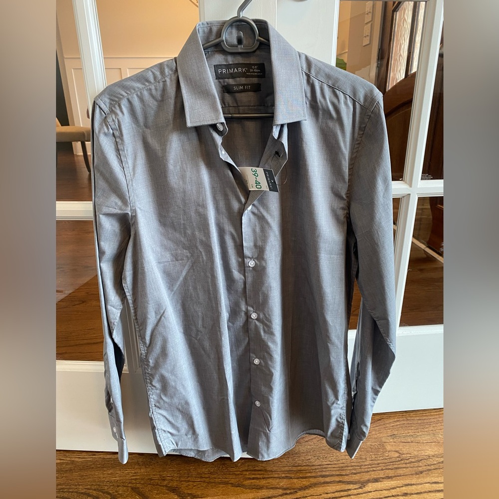 Slim fit dress shirt. 15.5”